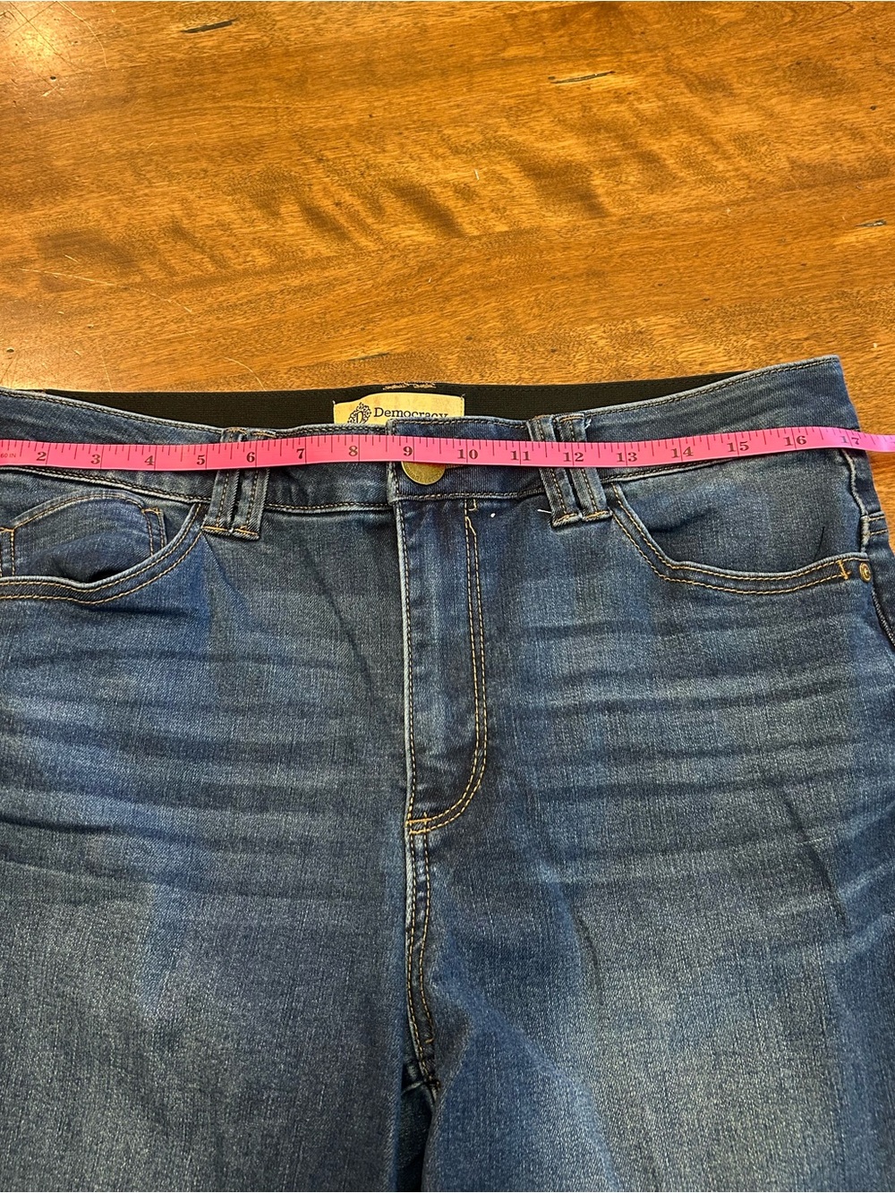 Democracy Flares leg Dark Blue Jeans - Picture 4 of 6